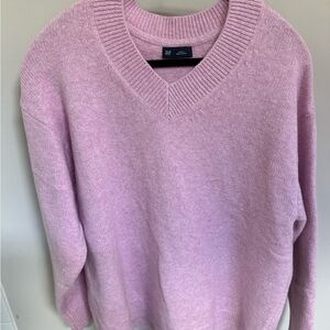 GAP Light Pink V-Neck Knit Sweater